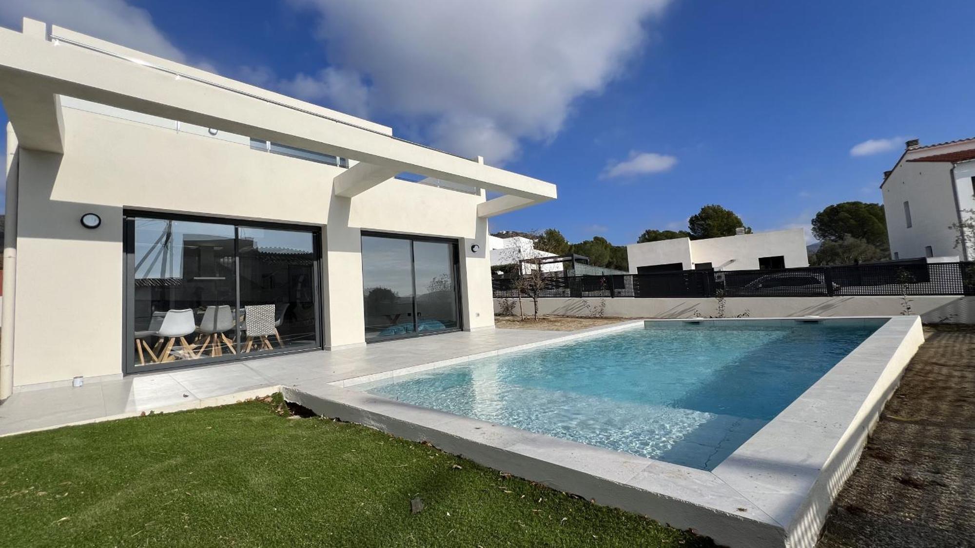 فيلا Casa Moderna Roses Con Piscina Y Jardin Mas Bosca, Roses Palau Saverdera المظهر الخارجي الصورة